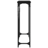 Mesa consola madera de ingeniería negra 102x22.5x75 cm 5