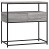 Mesa consola madera de ingeniería gris Sonoma 75x40x75 cm 2