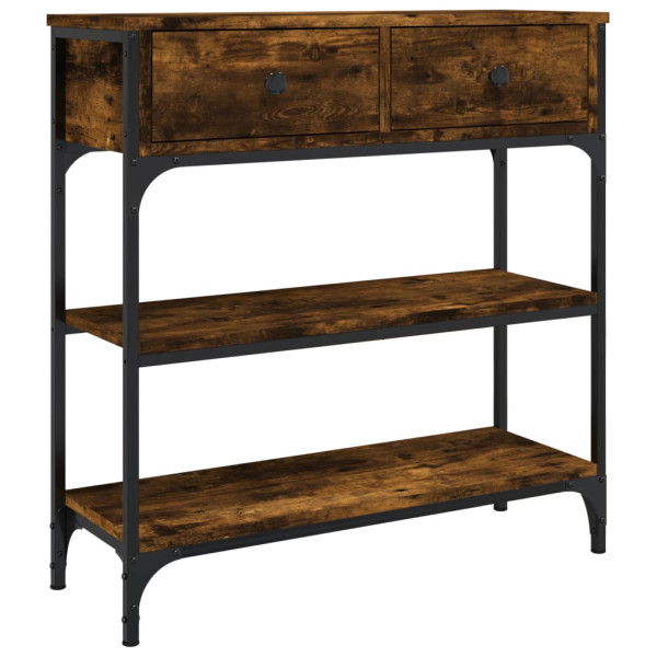 Mesa consola 72.5x25x75 cm derivados de madeira carvalho fumado M 2