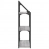 Estantería de pared madera ingeniería gris Sonoma 60x21x78.5cm 5