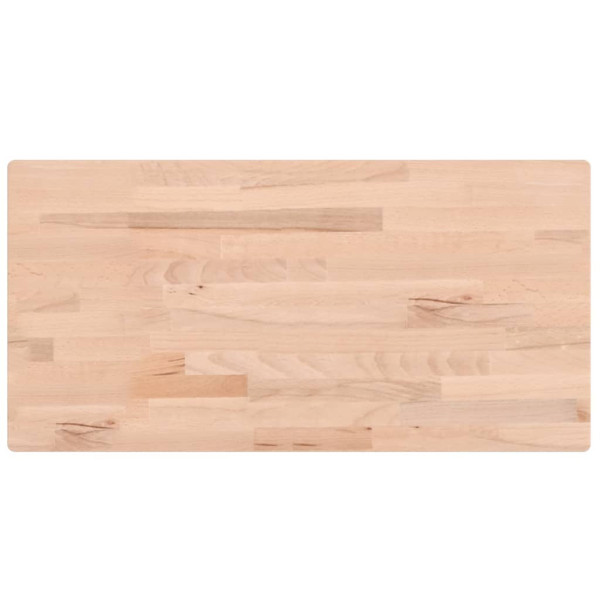 Tablero rectangular de madera maciza de haya 100x50x1.5 cm M 2