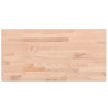 Tablero rectangular de madera maciza de haya 100x50x1.5 cm 2