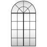 Espejo de pared arco de hierro negro 60x110 cm 3