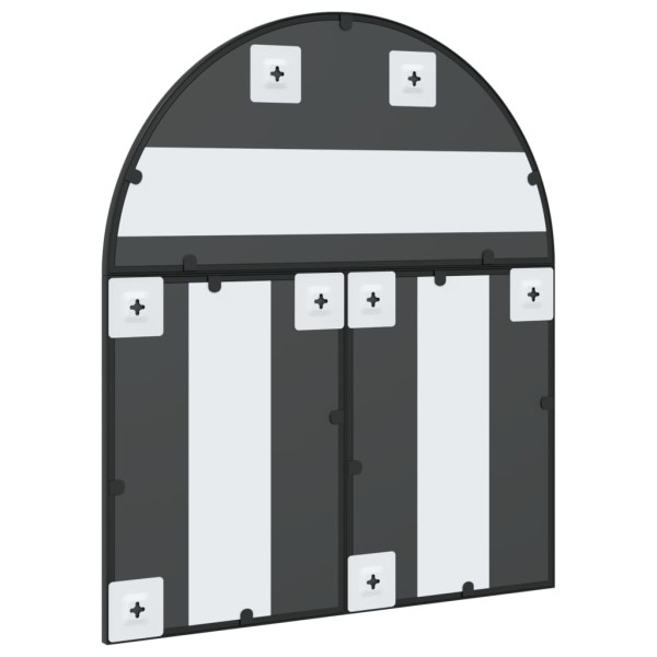 Espelho de parede arqueado 60x70 cm ferro preto M 5
