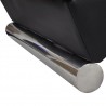 Chaise longue couro artificial preto 3