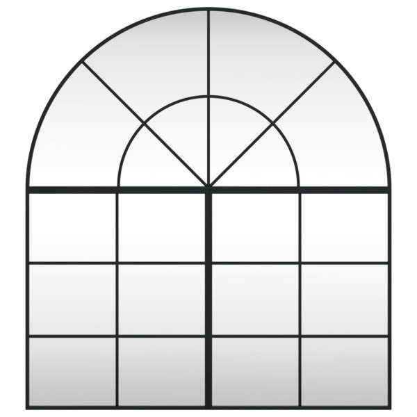 Espejo de pared arco de hierro negro 100x110 cm M 3