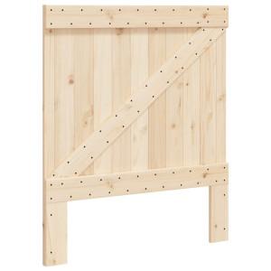 Cabecero de madera maciza de pino 90x104 cm H