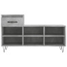 Mueble zapatero madera contrachapada gris hormigón 102x36x60 cm 5