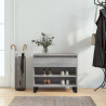Mueble zapatero madera contrachapada gris Sonoma 70x36x60 cm 1