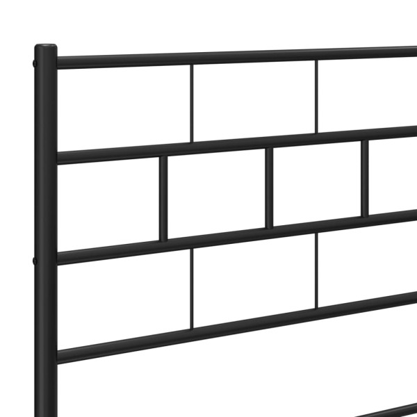 Cabeceira de cama 75 cm metal preto M 5