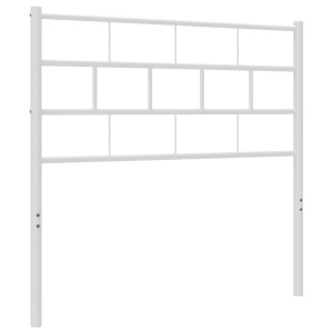 Cabeceira de cama 80 cm metal branco H