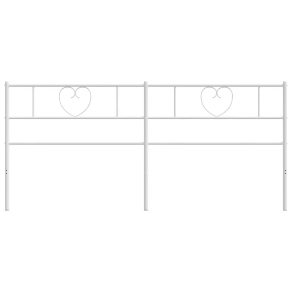 Cabecero de metal blanco 180 cm M 3