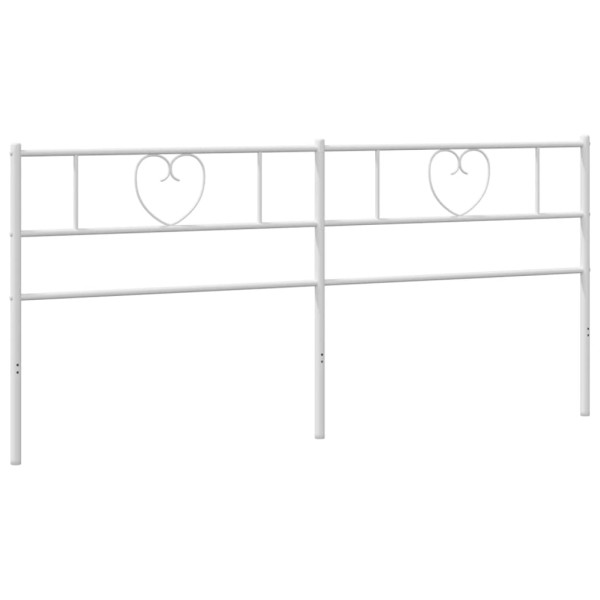 Cabecero de metal blanco 180 cm M 5