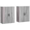 Armarios de pared 2 uds madera de ingeniería gris Sonoma 2
