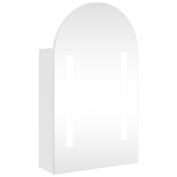 Armário espelhado arqueado p/ casa de banho c/ luz LED branco M 2