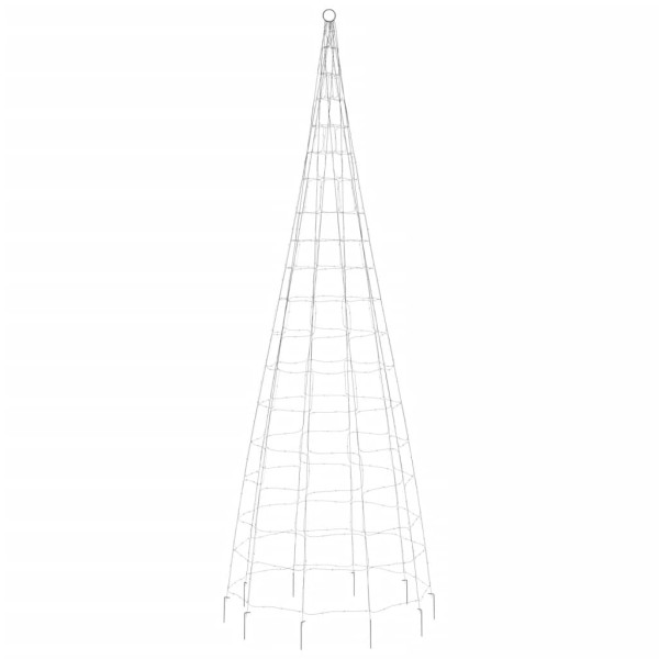 Árvore de Natal na bandeira 550 LED branco frio 300 cm M 5