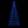 Árbol de Navidad en asta de bandera 200 LED azul 180 cm 3