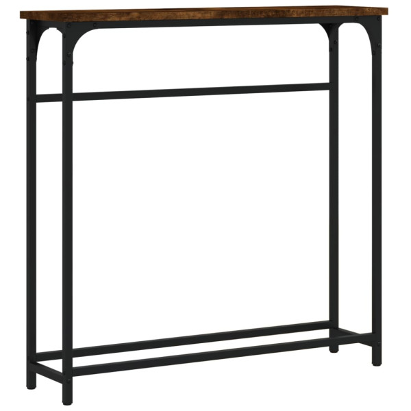 Mesa consola 75x19.5x75 cm derivados de madeira carvalho fumado M 2