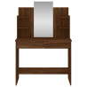 Toucador com espelho 96x39x142 cm cor carvalho castanho 4