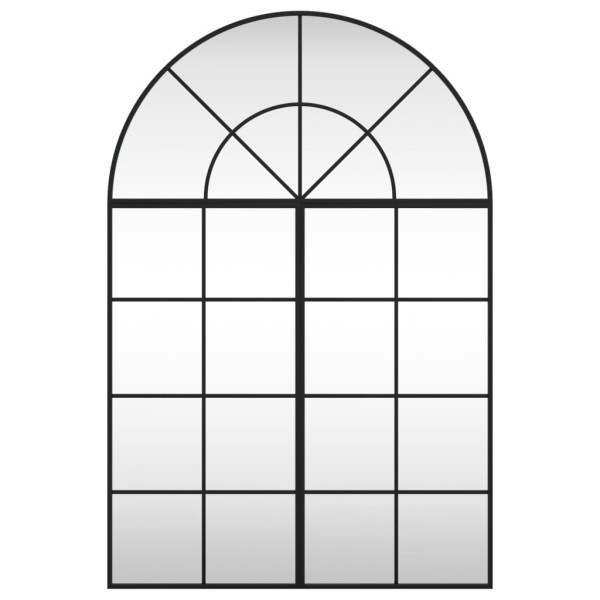 Espejo de pared arco de hierro negro 80x120 cm M 3