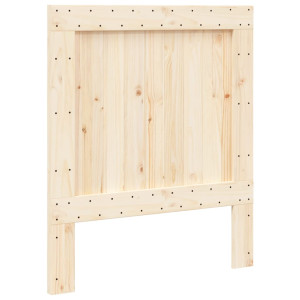 Cabecero de madera maciza de pino 90x104 cm H