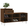 Mueble zapatero madera contrachapada roble marrón 102x36x60 cm 4
