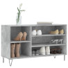 Mueble zapatero madera contrachapada gris hormigón 102x36x60 cm 3