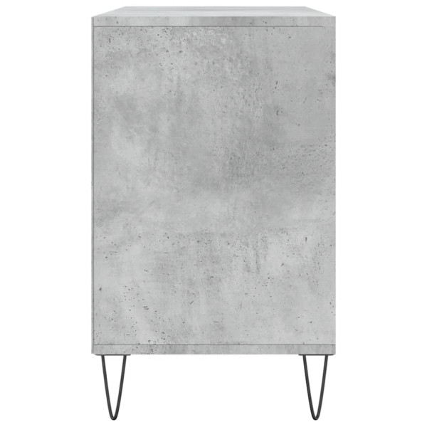 Mueble zapatero madera contrachapada gris hormigón 102x36x60 cm M 5
