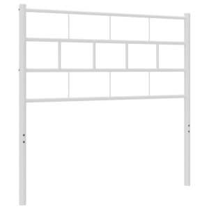 Cabeceira de cama 107 cm metal branco H