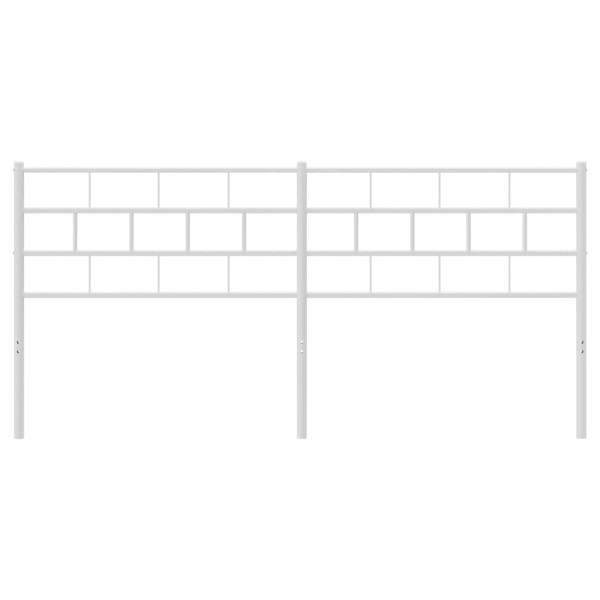 Cabecero de metal blanco 180 cm M 3