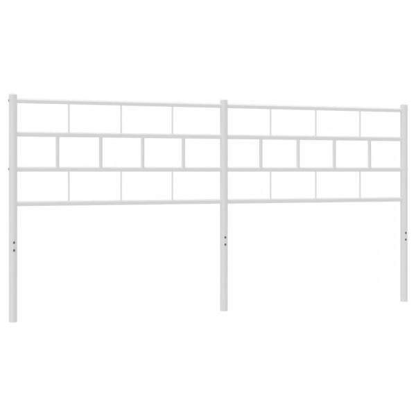 Cabecero de metal blanco 200 cm M 2