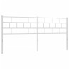 Cabeceira de cama 200 cm metal branco 2