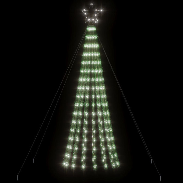 Árbol de Navidad cono de luz 275 LEDs blanco frío 180 cm M 3