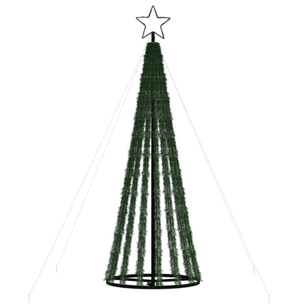 Árbol de Navidad cono de luz 275 LEDs blanco frío 180 cm M 5