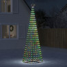 Árbol de Navidad cono de luz 688 LEDs de colores 300 cm 1