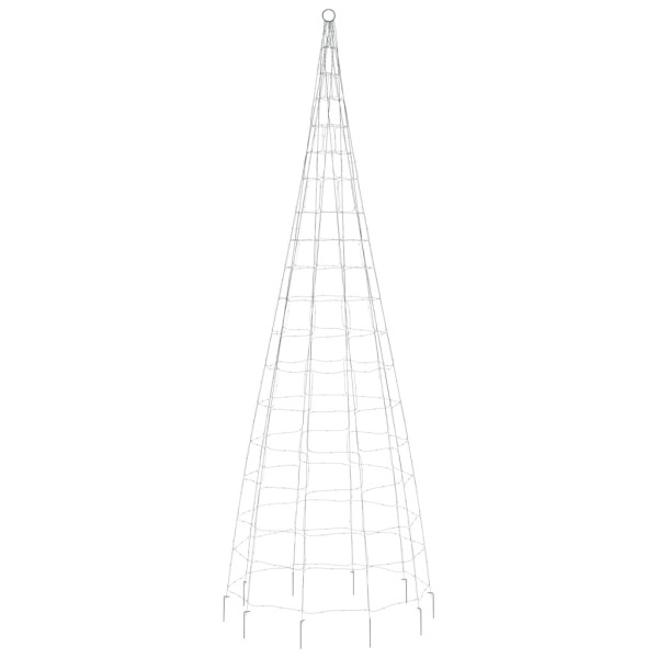 Árbol de Navidad en asta de bandera 550 LED azul 300 cm M 5