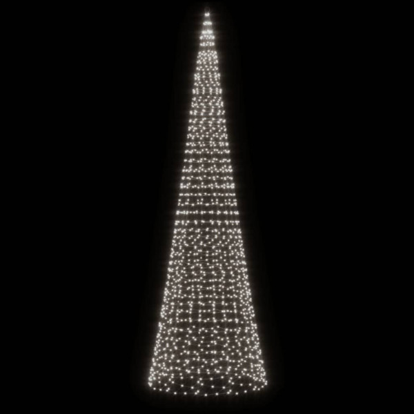 LED Árvore de Natal no mastro 1534 LEDs Branco Frio 500 cm M 3