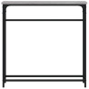 Mesa consola madera de ingeniería gris Sonoma 75x19.5x75 cm 4
