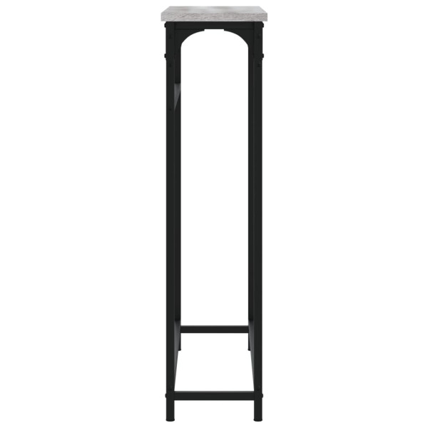 Mesa consola madera de ingeniería gris Sonoma 75x19.5x75 cm M 5