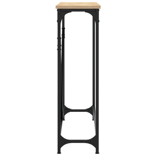 Mesa consola madera de ingeniería roble Sonoma 102x22.5x75 cm M 5