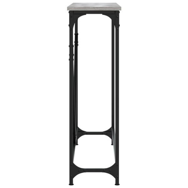 Mesa consola madera de ingeniería gris Sonoma 102x22.5x75 cm M 5