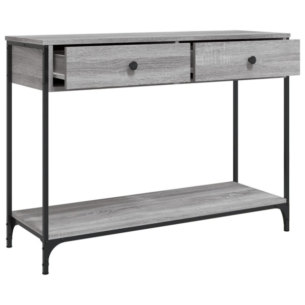 Mesa consola 100x34.5x75cm derivados de madeira cinzento sonoma M 5