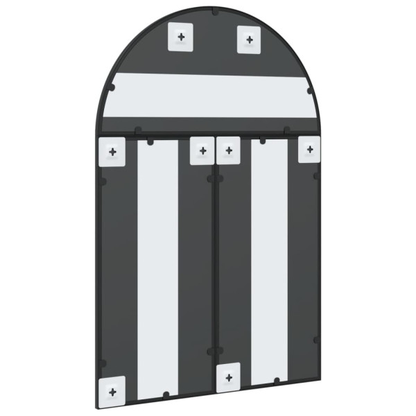 Espelho de parede arqueado 60x90 cm ferro preto M 5