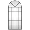 Espejo de pared arco de hierro negro 60x130 cm 3