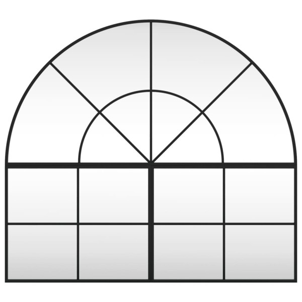 Espejo de pared arco de hierro negro 100x90 cm M 3