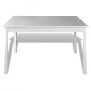 Juego de muebles de comedor 5 piezas blanco H