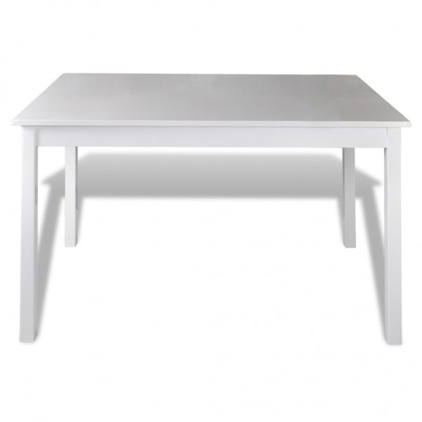 Juego de muebles de comedor 5 piezas blanco M 2
