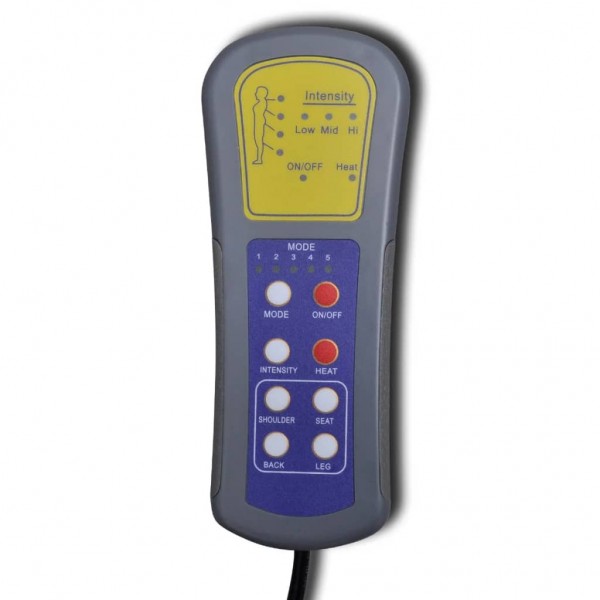 Cadeira de massagens couro artificial preto M 5