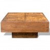 Mesa de centro cuadrada de madera de mango marrón 3