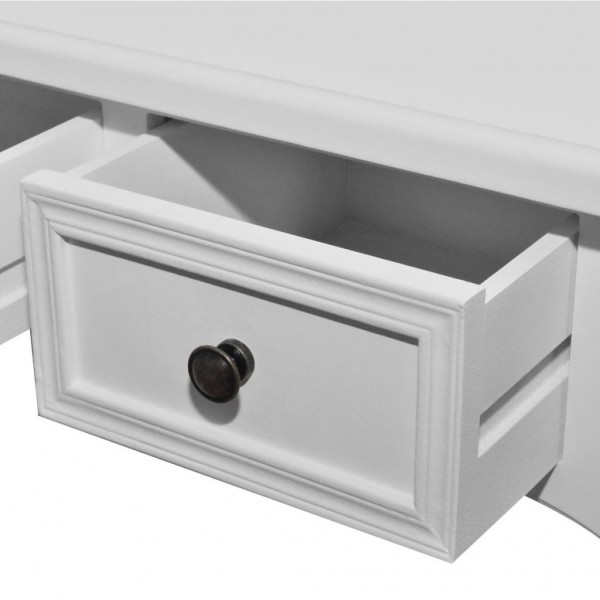 Toucador/mesa consola com três gavetas branco M 5